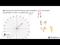 Plot polar coordinates with radian angles
