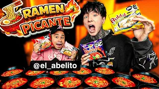 PROBANDO EL RAMEN COREANO MAS VIRAL CON ABELITO