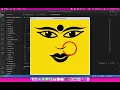Drawing Maa Durga using Python turtle