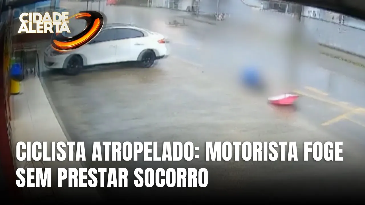 Motorista atropela ciclista em Joinville e foge do local