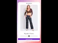 Women s Low Rise Wide Leg Stretch Denim