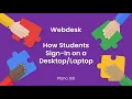 Signing In - Webdesk