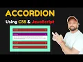 Javascript Accordion - Build an Accordion using CSS Javascript