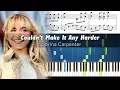 Download Lagu Sabrina Carpenter - Couldn't Make It Any Harder - Piano Tutorial with Sheet Music
