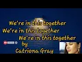 We're in this together by Catriona Gray (stripped version official audio )