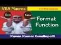 VBA Functions Format Function In VBA Macros Using Date And Now Functions Create Date Variable
