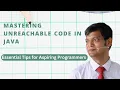 Mastering Unreachable Code in Java - Essential Tips for Aspiring Programmers CodeWithVinay