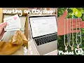 selling my own jewelry starting an ETSY SHOP the whole process