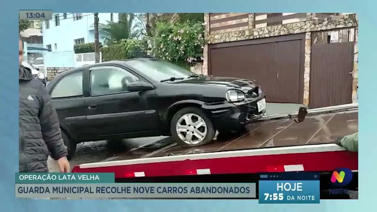 Operação Lata Velha: Guarda Municipal recolhe nove carros abandonados
