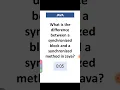 Synchronized Block Synchronized Method in Java Best Java Training Institute Inspiron Technology