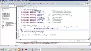 152-143 Java Chapter08 - Payroll Program