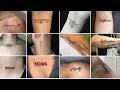 Best one word meaning full tattoo script tattoo