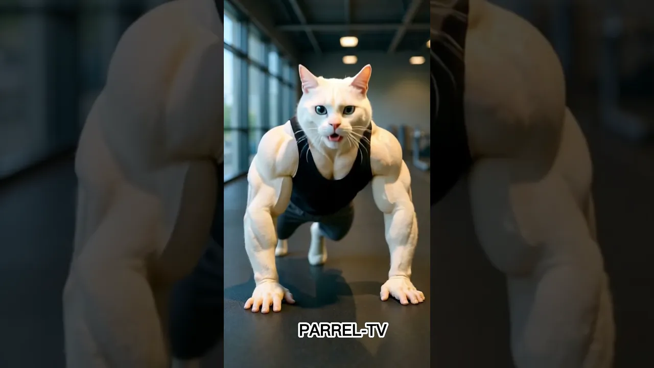 cat have some muscles
