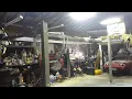 How to set up a Triumph 4-post lift with only basic shop tools no directions and small woman