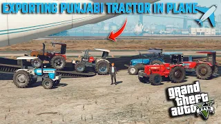 exporting tractor in plane punjabi gta video ep41