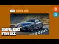 Simple Tabs CSS Tutorial