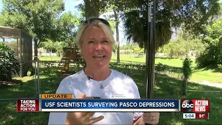 University of South Florida team maps Pasco County depressions