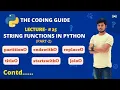 STRING FUNCTIONS IN PYTHON Part-2 Lecture-25 Python Tutorials For Beginners