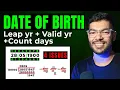 Java Program to check Date of Birth Validate it