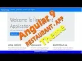 Angular 9 Projects Restaurants Application in angular Add font awesome in angular 9 Modify themes