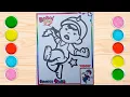 Coloring Boboiboy Lightning with Colored Sand Toys Colored Sand Art and Painting