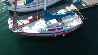 My new Ranger 23 sailboat drone video