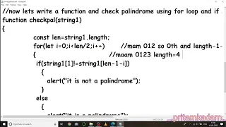 How to Write Palindrome function in JavaScript by 2 methods