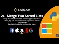 LeetCode 21 Merge Two Sorted Lists Recursion Iteration Deep Dive into Recursion Stack
