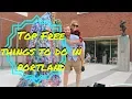 BEST FREE THINGS TO DO IN PORTLAND USA TRAVEL VLOG
