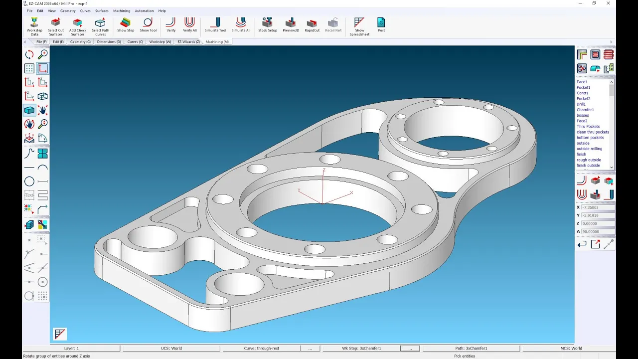 EZ‑CAM 2026 | EZ-MILL 2½D Full Training – Learn Faster CNC Programming