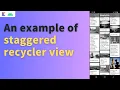 android staggered recyclerview staggered recyclerview android kotlin staggered recyclerview