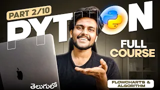 Python For Beginners in Telugu PART 2 Code with Swaroop Zero to Hero Flowcharts Algo