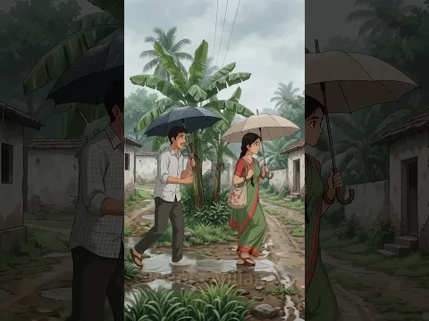 Ghee Kahan Gaya? 🍯 | Ghibli-Style Indian Village Anime Short #ghiblistyle #shorts #hindidrama