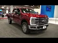 97 460 RUBY RED 2025 Ford King Ranch Super Duty F250 at Dallas Auto Expo