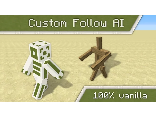Command Block Based Follow AI | Vanilla Minecraft [English]