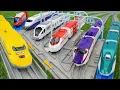 Plarail Shinkansen ☆ Plarail Large Lever High-Speed Train Station and Dense Subway Track System