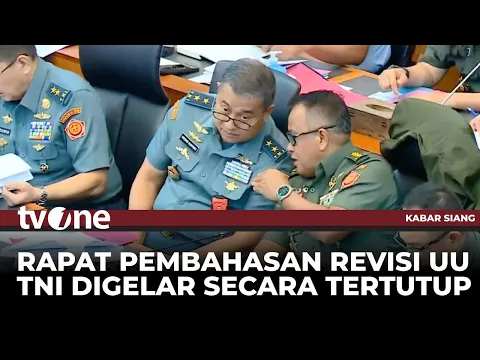 Rapat Lanjutan Bahas Revisi UU TNI Digelar di Hotel Mewah