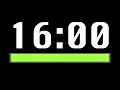 16 Minute Timer Progress Bar - 4K 60 FPS