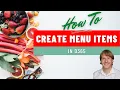 How To Create Menu Items In D365