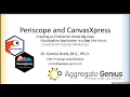 useR 2020 Periscope and CanvasXpress - Creating an application in a day C Brett tutorial
