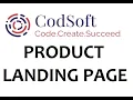 Product Landing Page With Source Code and Live Web Developer Intern CodSoft Internship