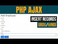 Mastering PHP MySQL CRUD Operations with jQuery AJAX - Insert Records
