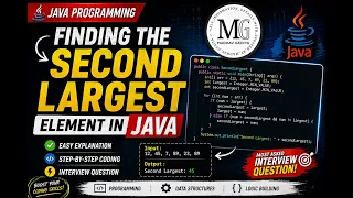 Java Coding Interview Question Find 2nd Largest Number Easy Method