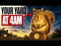 What Squirrels Do in Your Yard Before You Wake Up