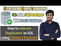 24 How to Remove Duplicates in SQL using Distinct Keyword l DISTINCT l SQL l SQL Developer