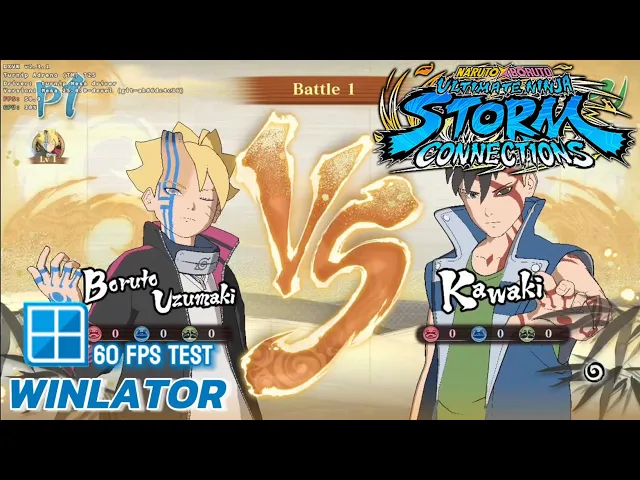 Winlator Glibc (Afei) - Gameplay Naruto X Boruto Ultimate Ninja Storm Connections (Windows) | 60 FPS