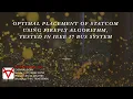 OPTIMAL PLACEMENT OF STATCOM USING FIREFLY ALGORITHM-DOWNLOAD THE MATLAB P-CODE
