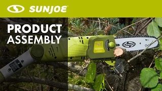 SWJ800E - How To Replace Install Chain Saw Chain Sun Joe Pole Saw
