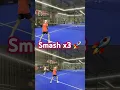 Smash x3 🚀 #padel #padeltraining #padelshorts #padelhunt #4k #micdup