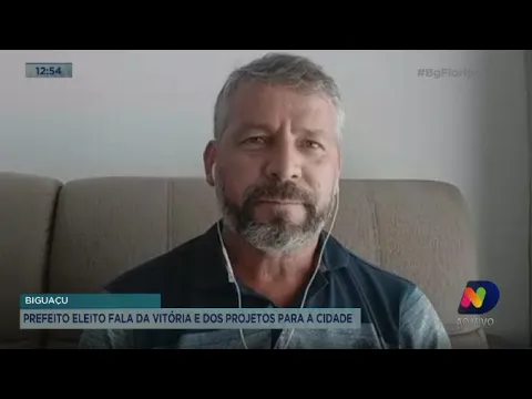 Biguaçu: prefeito eleito fala da vitória e dos projetos para a cidade